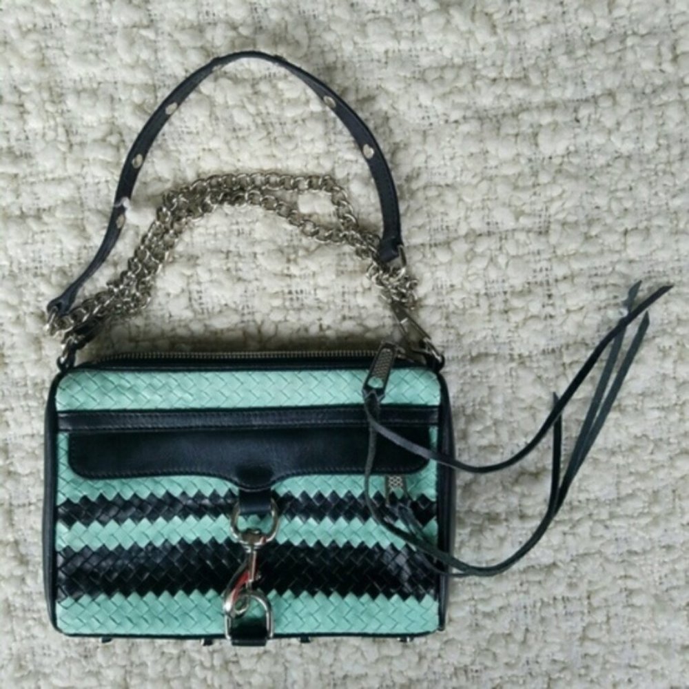Rebecca Minkoff | Mac Mini Mint Weave Handbag